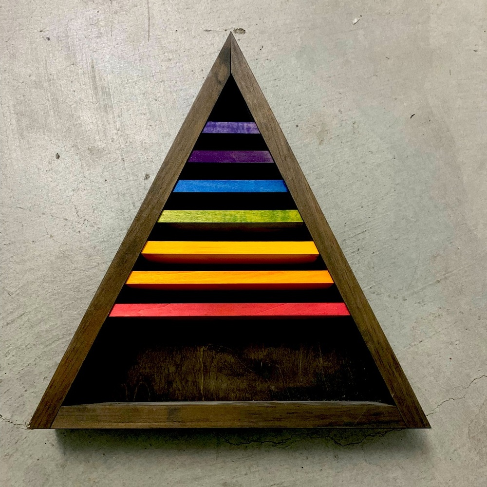 Crystal chakra shelf